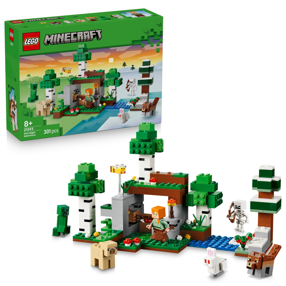 LEGO® Minecraft 21593 Erstes Abenteuer in der Nacht – 301 T.