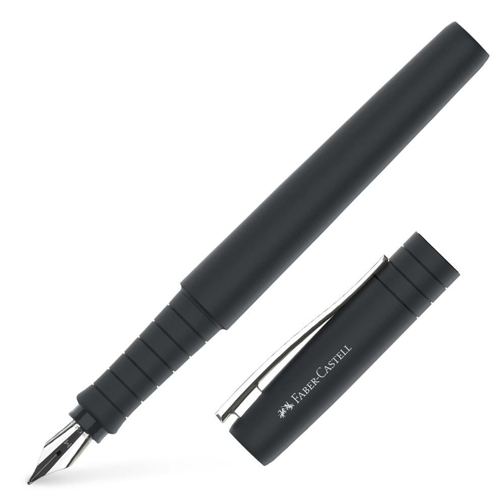 Faber-Castell Füller Poly Pen M Schwarz Edelstahlfeder