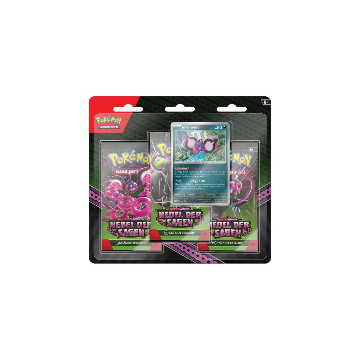 Pokémon Nebel der Sagen 3-Pack Blister Infamomo DE
