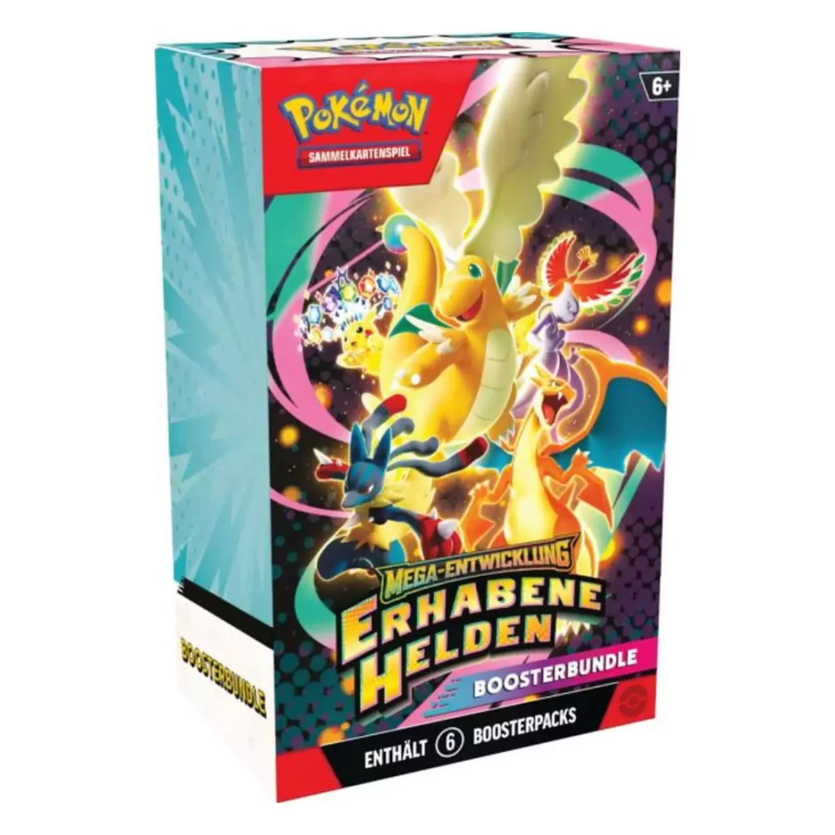 Pokémon Mega-Entwicklung Erhabene Helden – 6 Boosterpacks