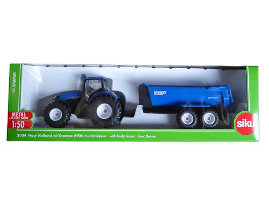 SIKU 2004 New Holland & Krampe HP20 Kiepwagen 1:50 Exportmodell