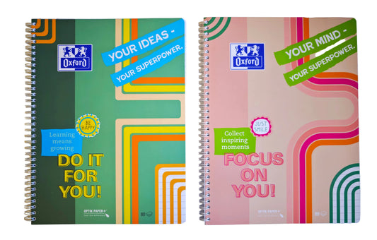 Oxford Collegeblock Mind Power 2026 A4+ 80 Bl. liniert