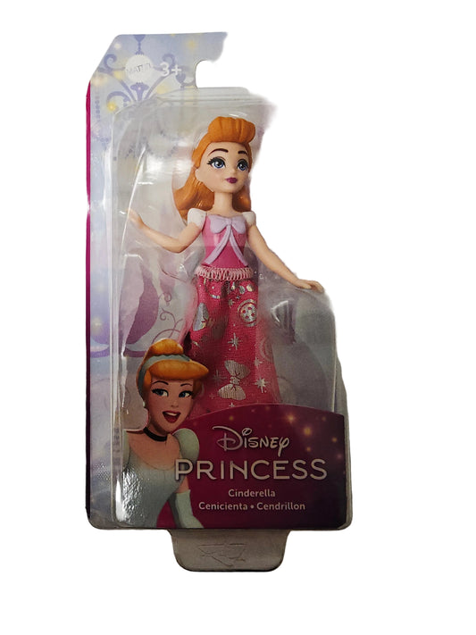 Disney Prinzessin Cinderella Puppe - rosa Glitzerkleid & beweglich