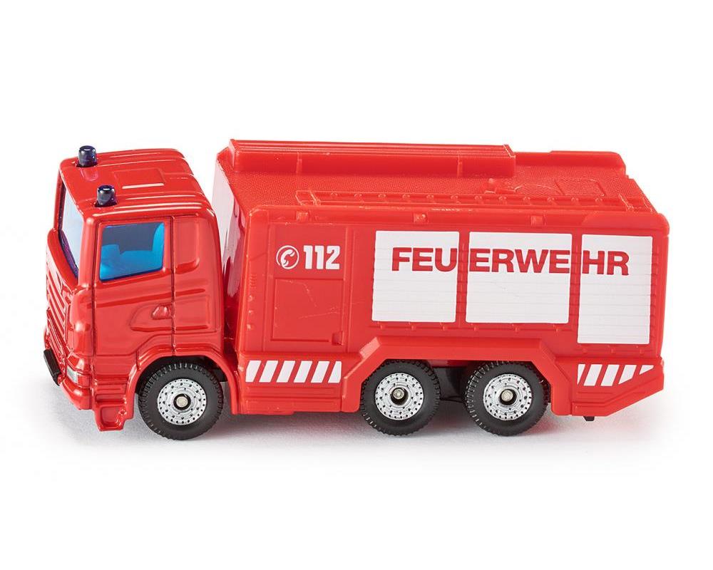 SIKU Feuerwehr Tanklöschfahrzeug - Detailgetreues Spielzeugauto für kleine Helden