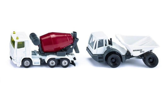 siku Baustellen Set - Detailgetreue Baufahrzeuge für Kinder ab 3 Jahren