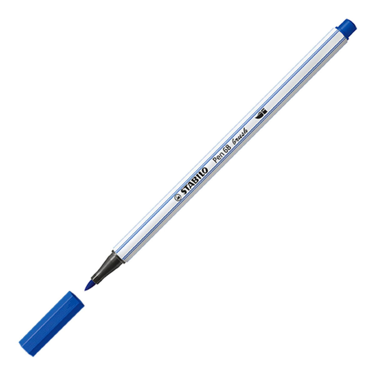 STABILO Pen 68 brush Pinselstift ultramarinblau
