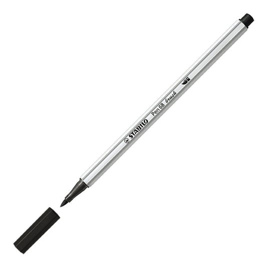 STABILO Pen 68 brush – Einzelstift Schwarz