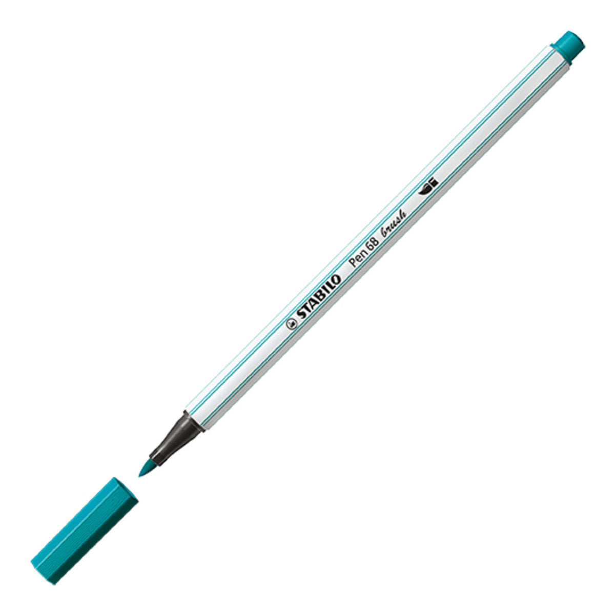 STABILO Pen 68 brush – Einzelstift Türkis