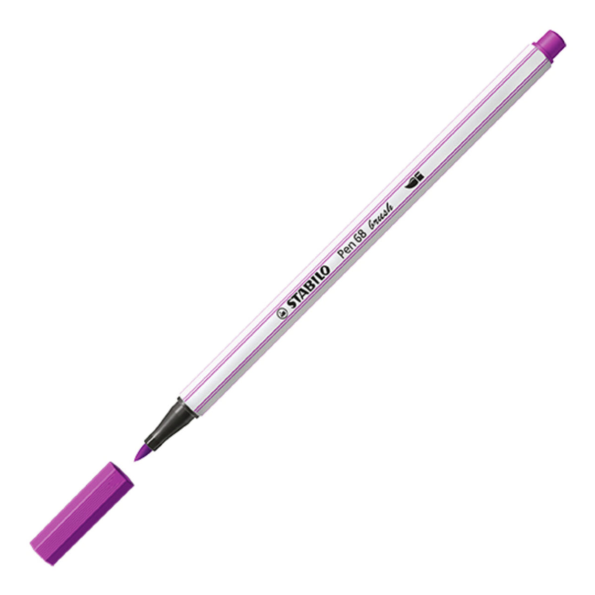 STABILO Pen 68 brush – Einzelstift Lila