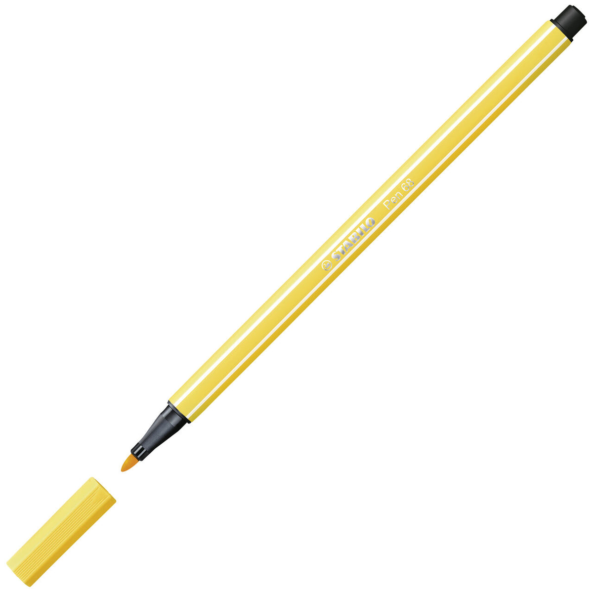 STABILO Pen 68 Filzstift gelb – 1 mm Einzelstift
