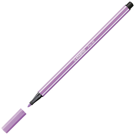 STABILO Pen 68 Filzstift flieder – 1 mm Einzelstift