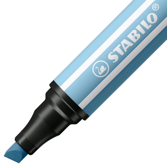 STABILO Pen 68 MAX Keilspitze azurblau – Einzelstift