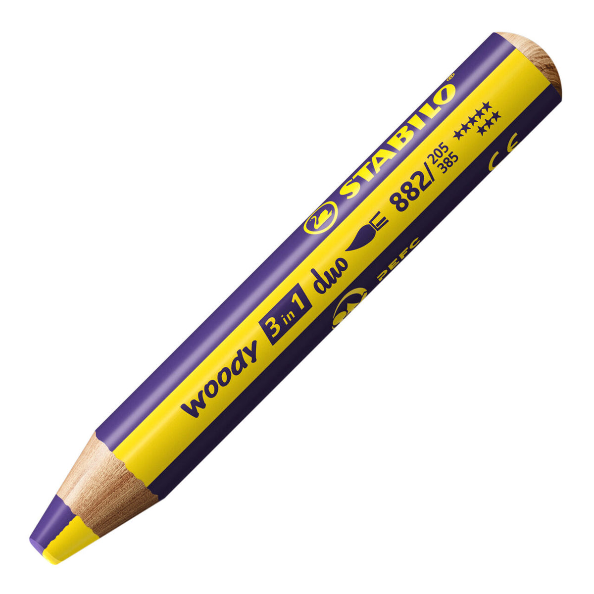 STABILO woody 3in1 DUO Buntstift Gelb/Violett