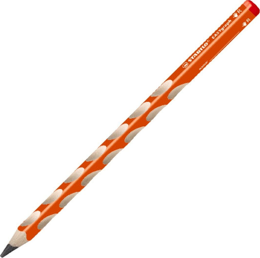 STABILO EASYgraph Bleistift HB Orange – Einzelstift Rechtshänder