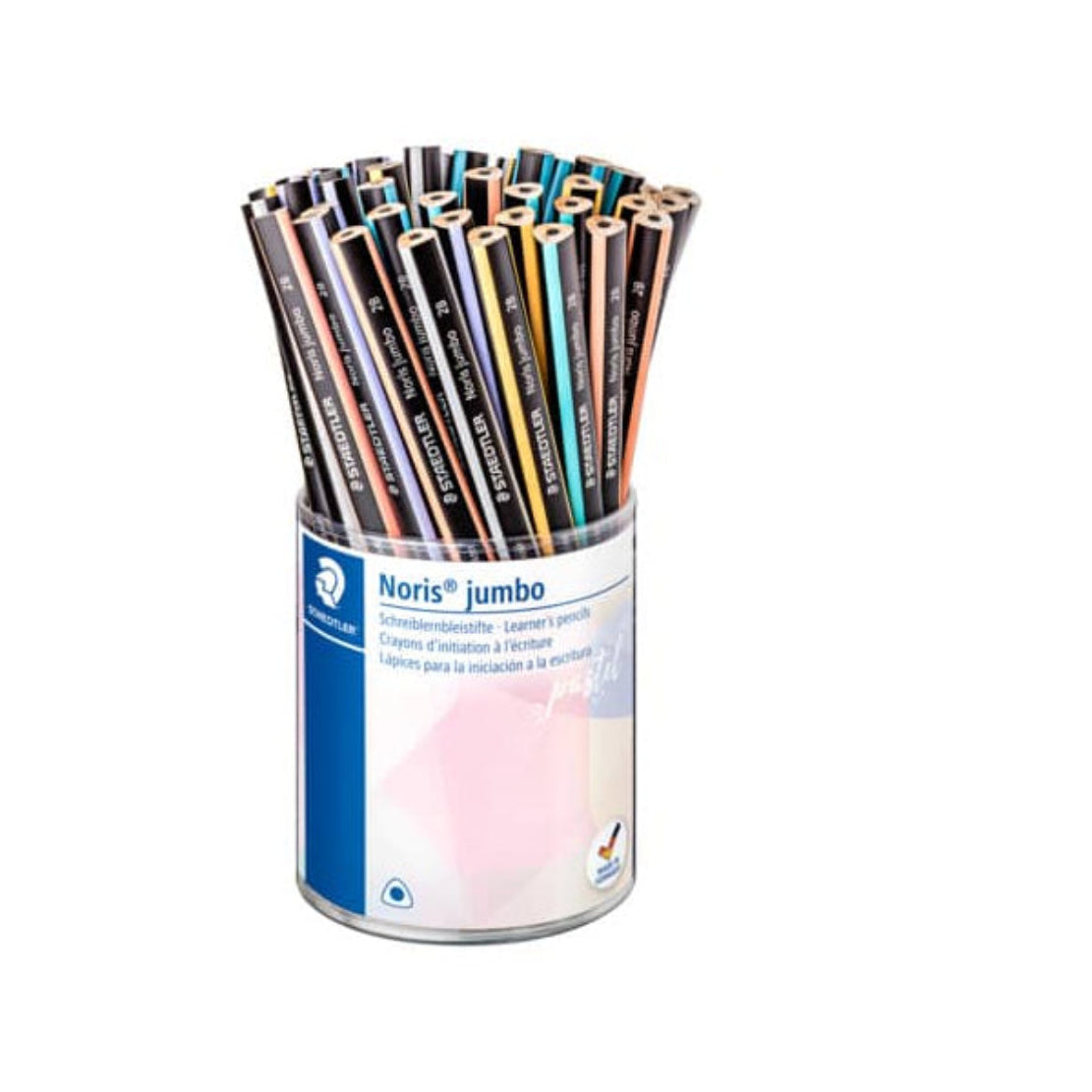 STAEDTLER Noris Jumbo Bleistift 2B Pastell Grau ergonomisch