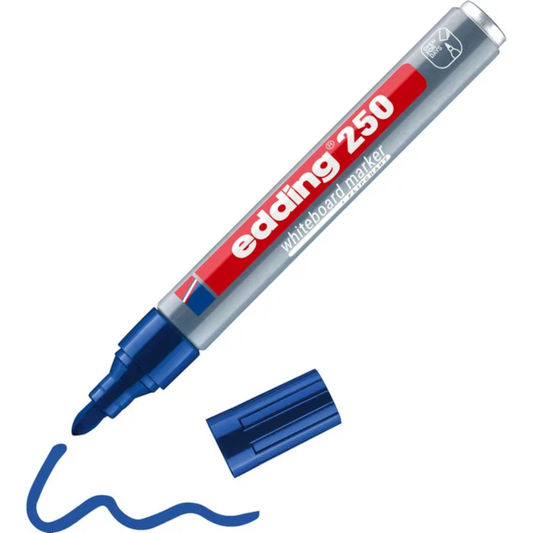 edding 250 Whiteboardmarker blau – Rundspitze 1,5–3 mm