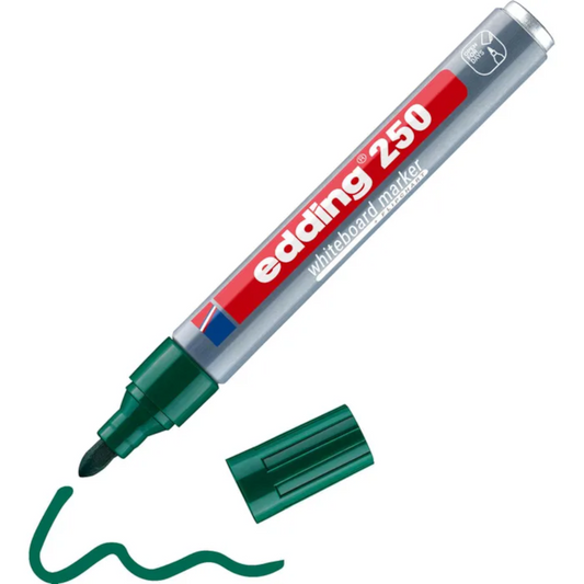 edding 250 Whiteboardmarker grün – Rundspitze 1,5–3 mm