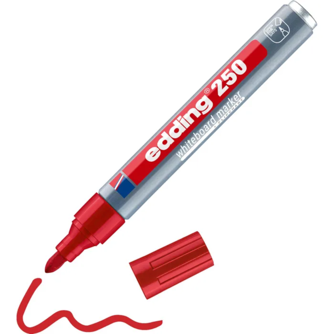 edding 250 Whiteboardmarker rot – Rundspitze 1,5–3 mm