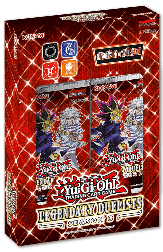 Yu-Gi-Oh! Legendary Duelists: Season 3 - 1. Auflage Box - 2 Booster - Deutsche Karten - Peer Online Shop